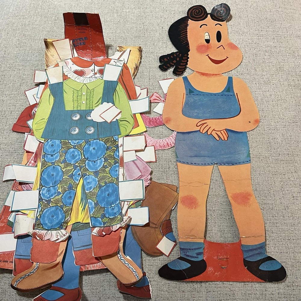 Little Lulu Large Paper Doll 28" Tall‎ w/ 20 Outfits & Accessories Vintage 1960s